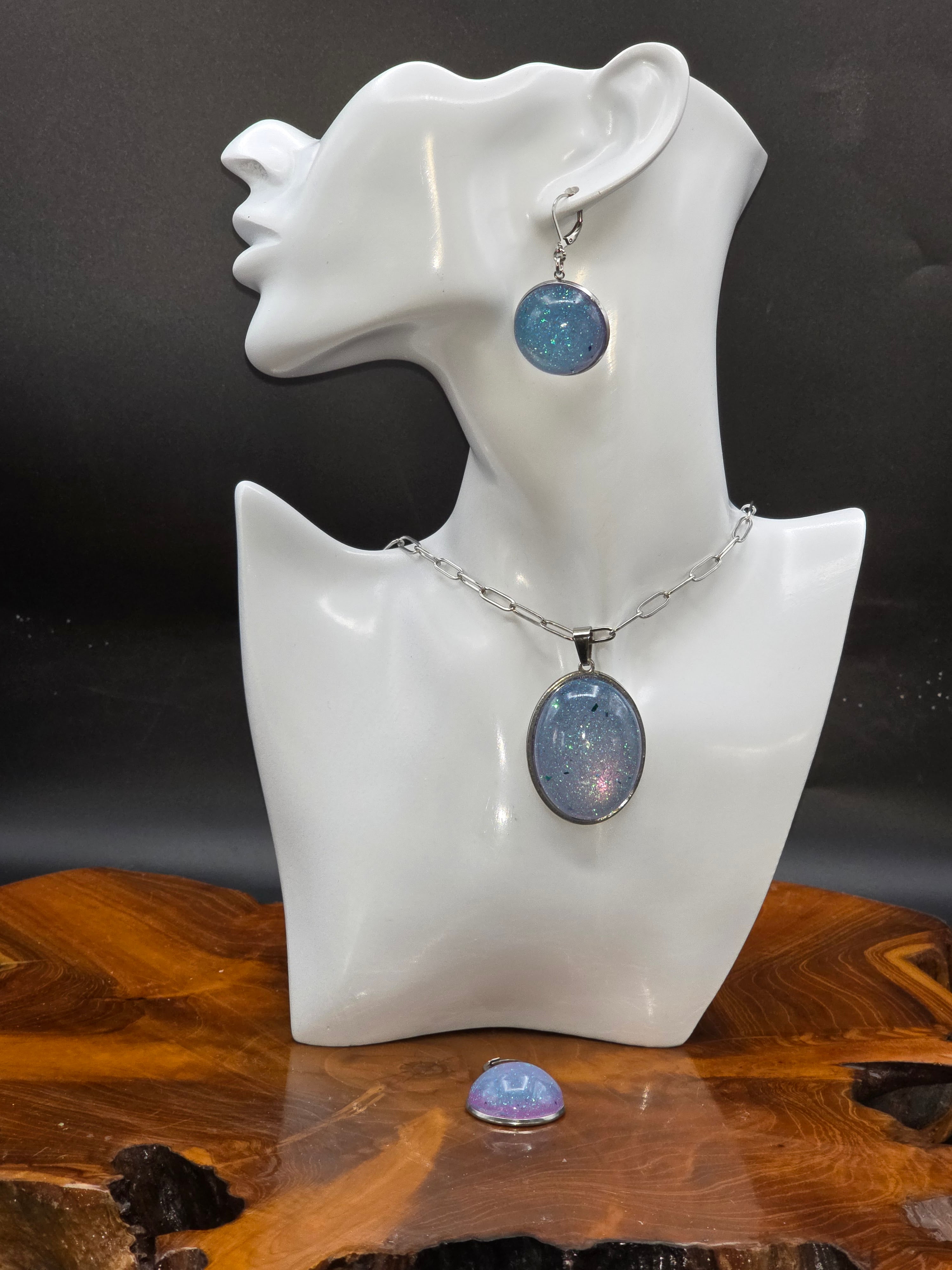Edelstahl Cabochon Schmuckset – Handgemacht | SunnyNilo🦋