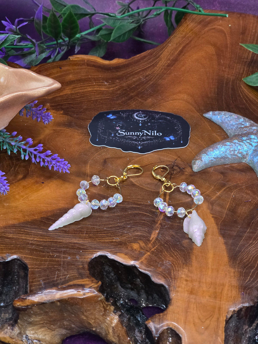🐚 Golden Tide – Elegante Muschel Statement Ohrringe 🐚