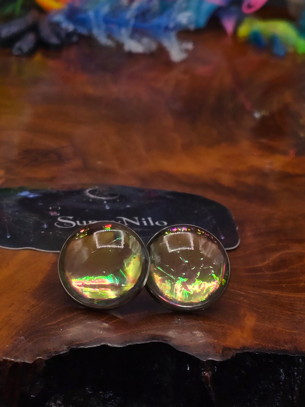 Effekt Edelstahl Ohrstecker