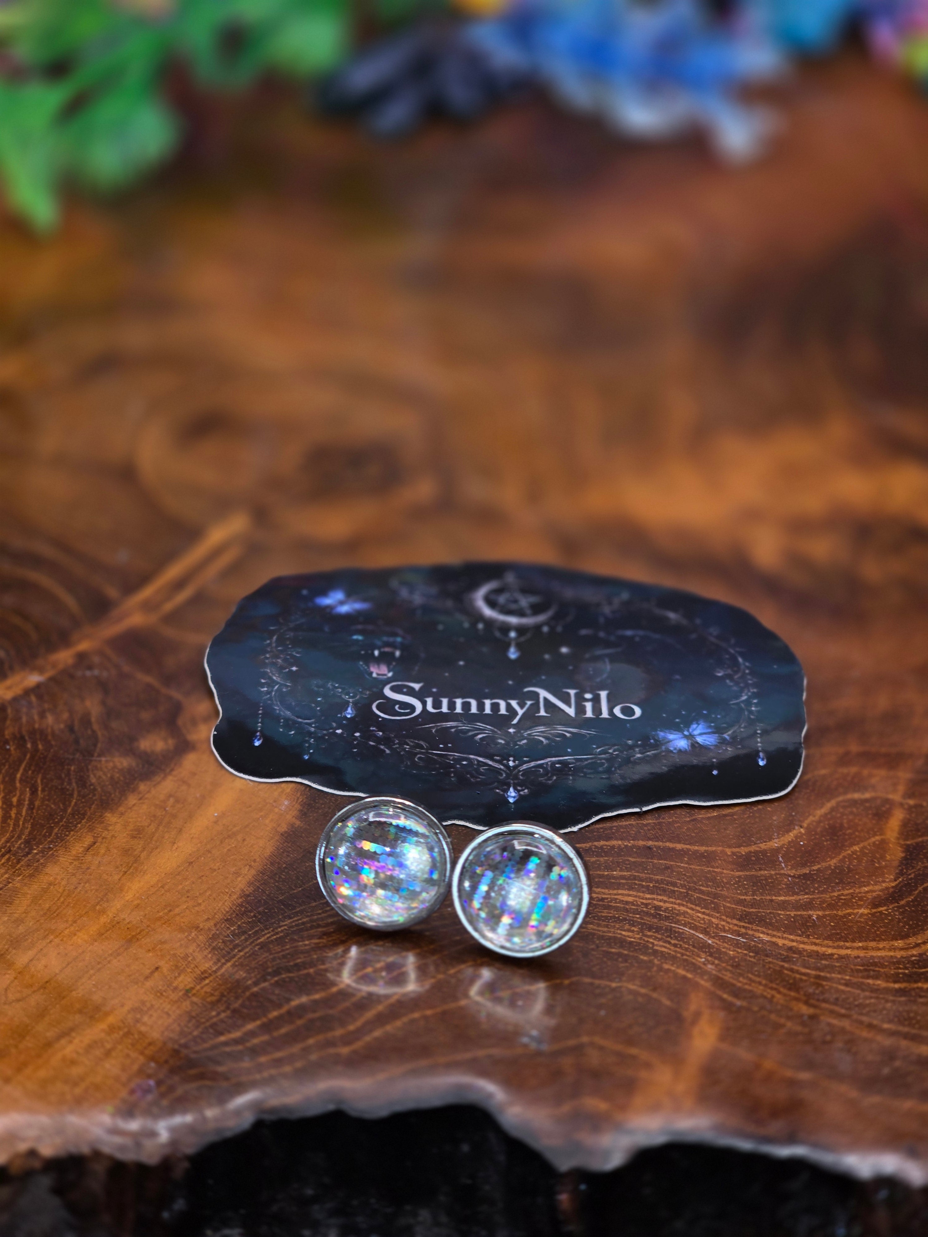 Mosaik-Cabochon-Ohrstecker Holo✨️✨️