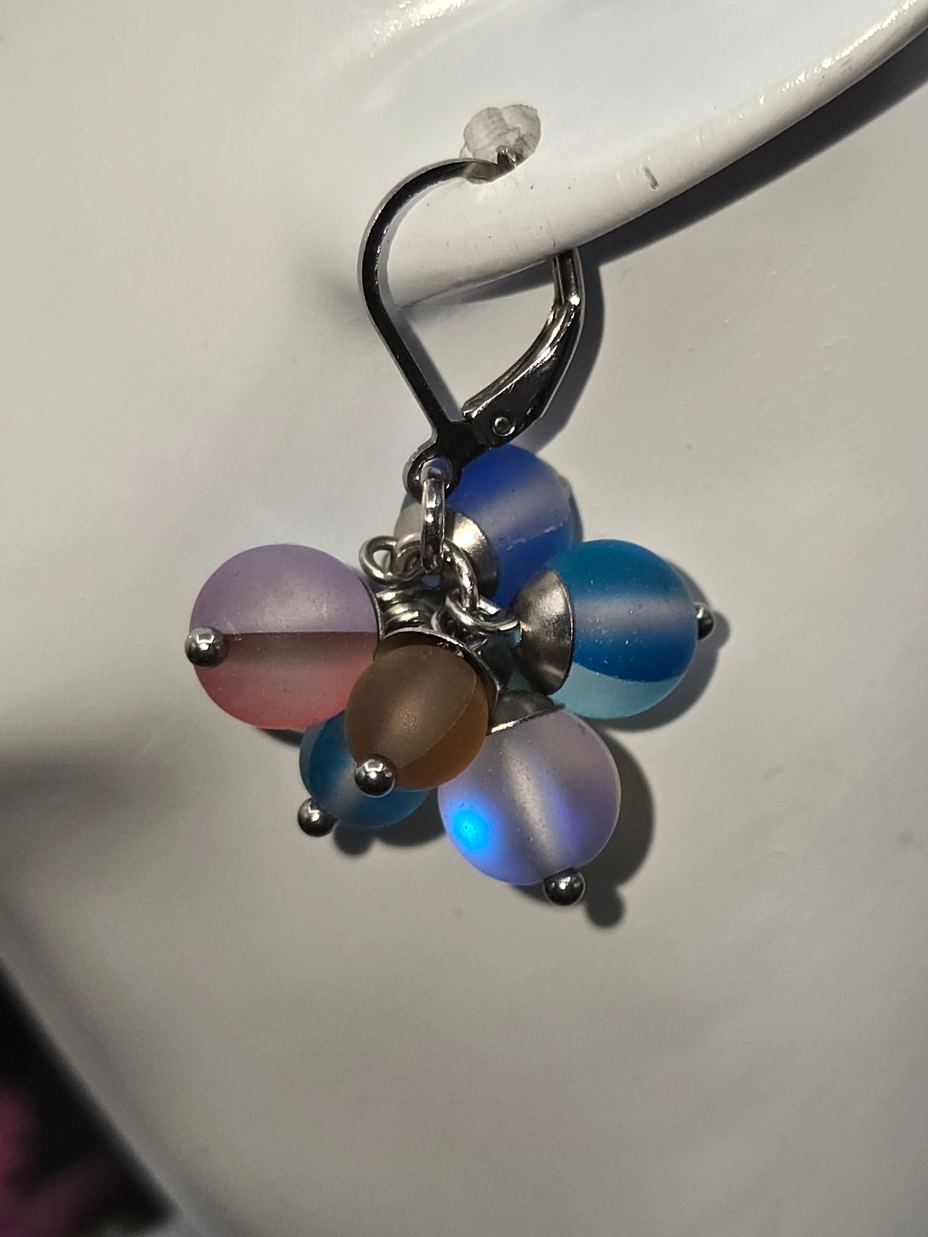 Schmuckset/3D-Glasperlen/Edelstahl