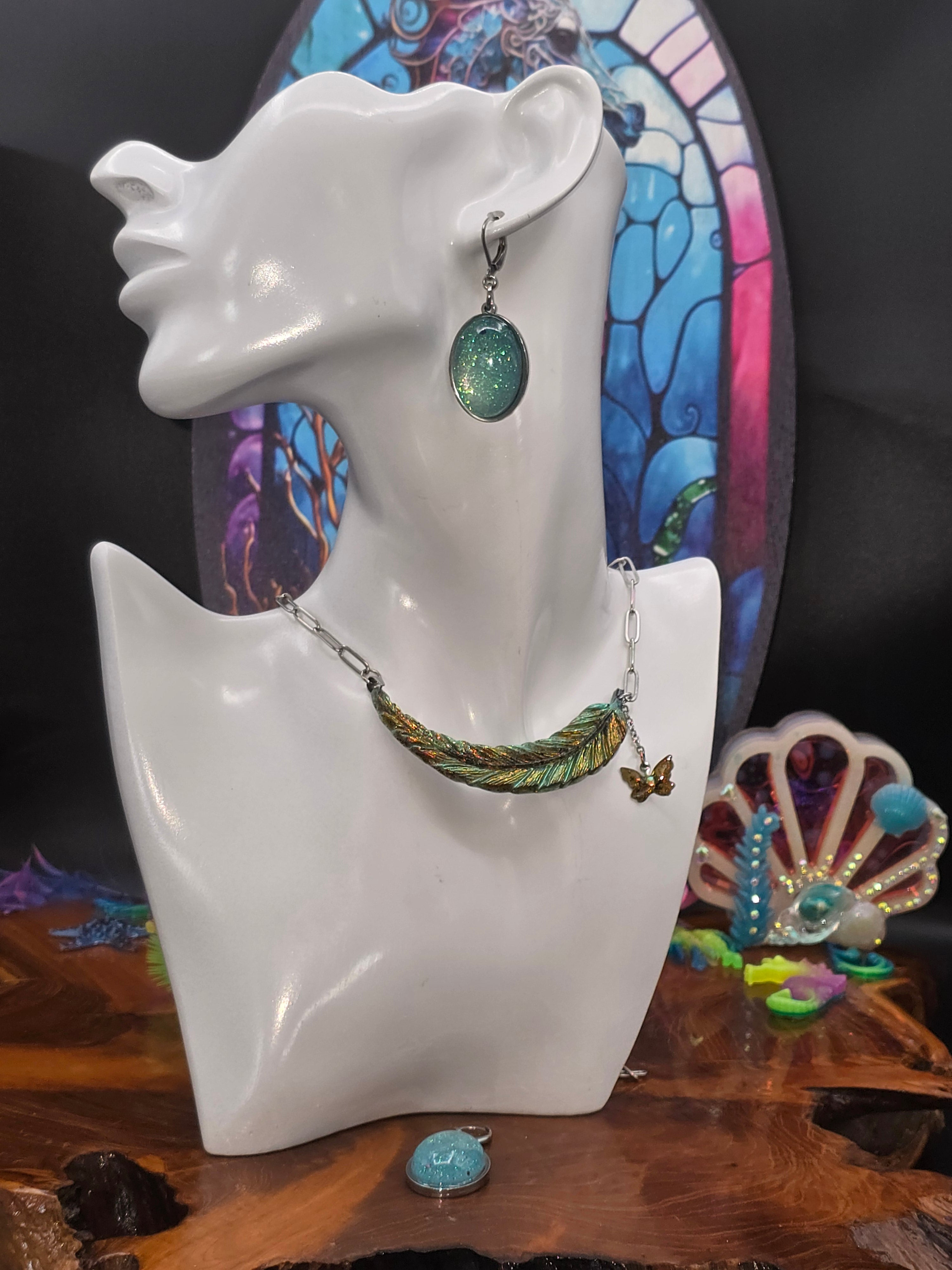 Cabochon-Ohrringe, magisch leuchtend für dich.