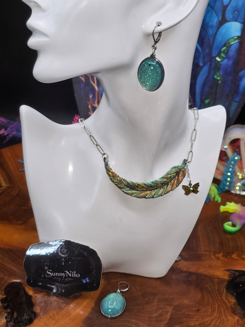 Cabochon-Ohrringe, magisch leuchtend für dich.