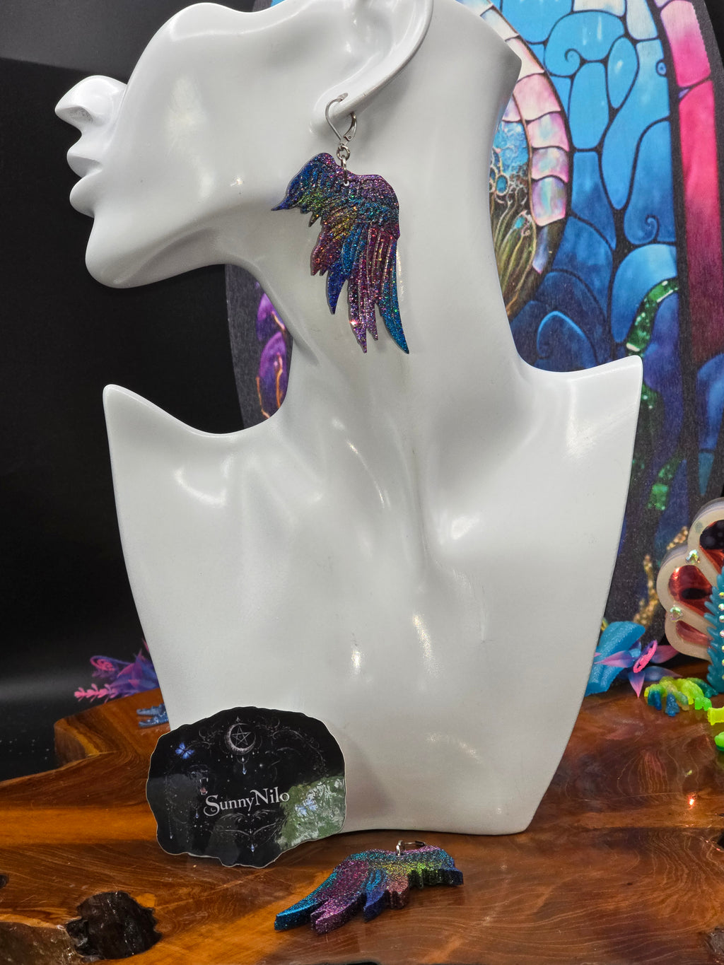 Flieg hoch Flügel Ohrringe Holografisch✨️🎉