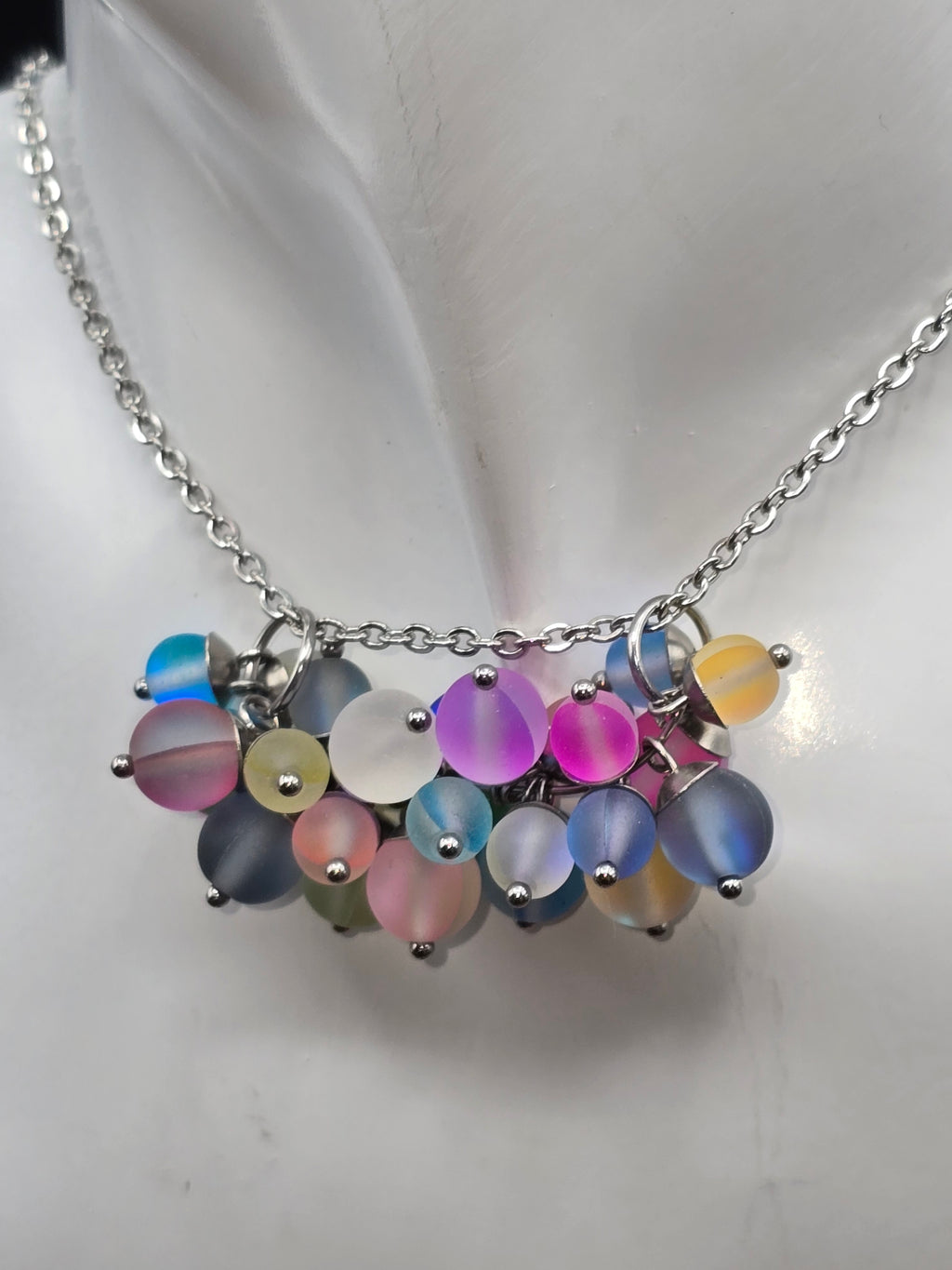 Schmuckset/3D-Glasperlen/Edelstahl