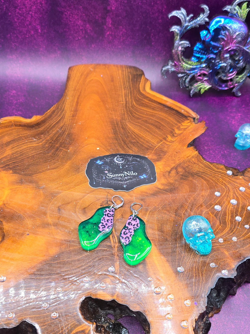 💚 Neon Rebel – Fluoreszierende Statement Ohrringe 💗