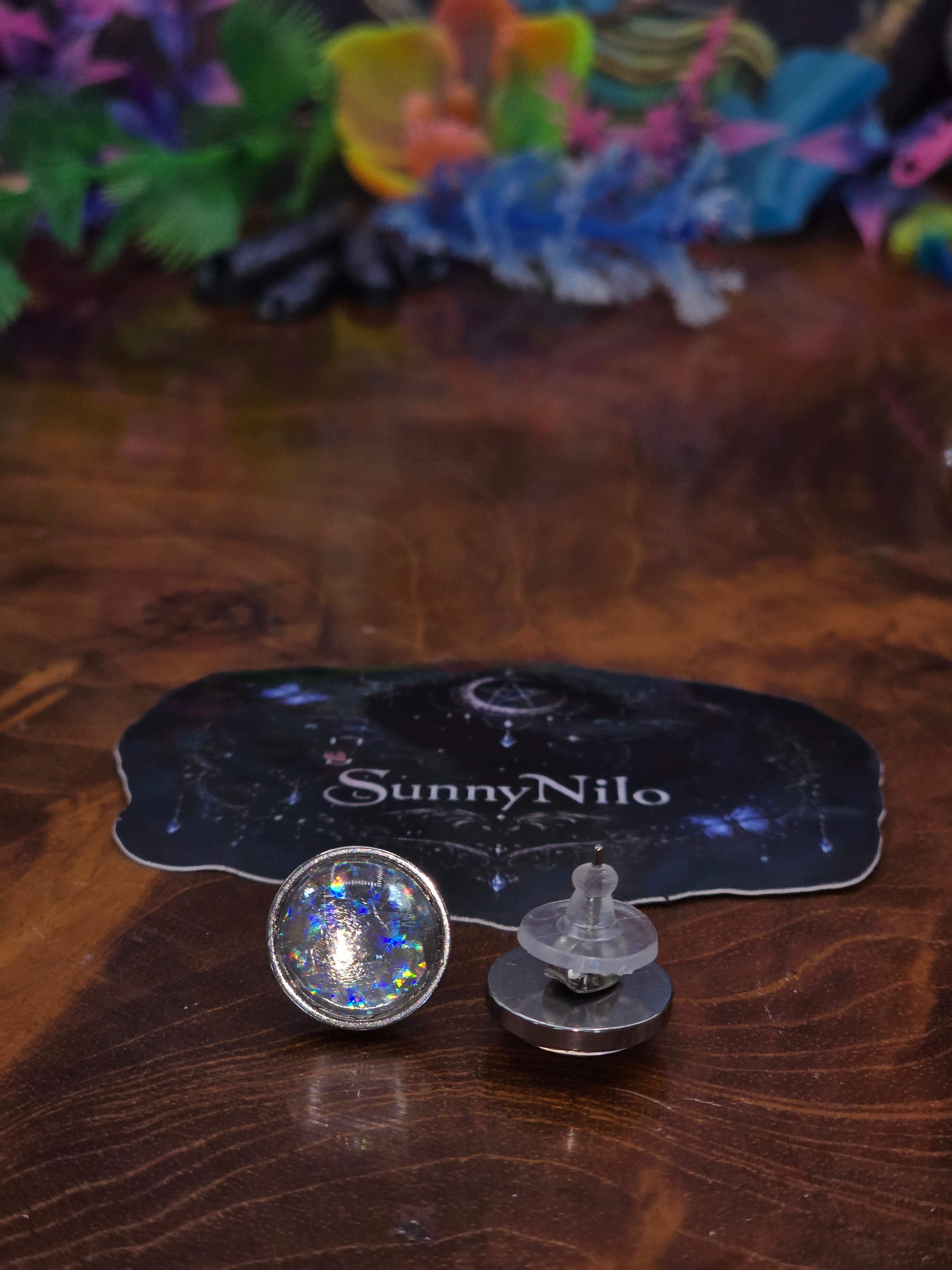 Cabochon-Ohrstecker holotastisch😉✨️