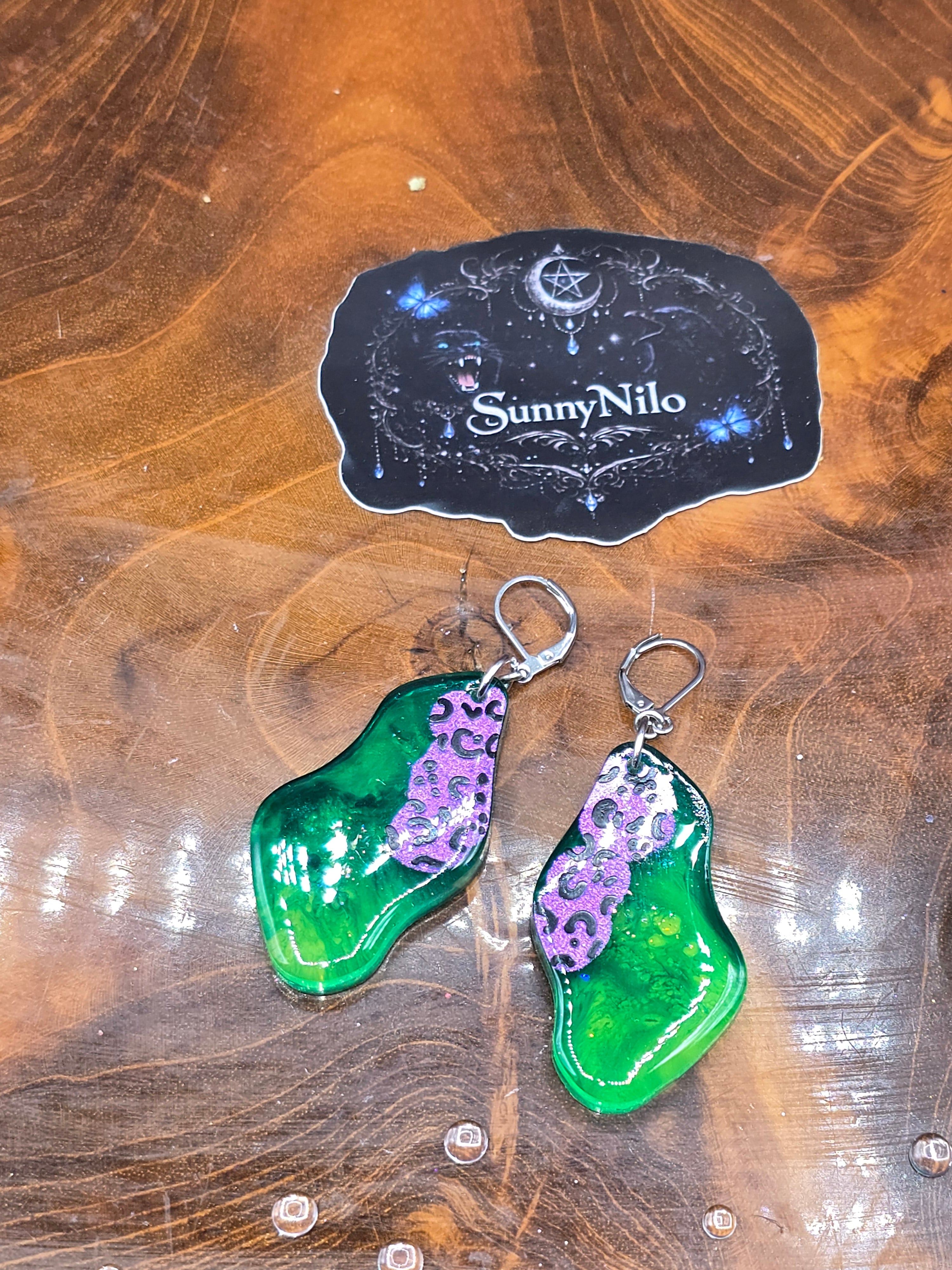💚 Neon Rebel – Fluoreszierende Statement Ohrringe 💗