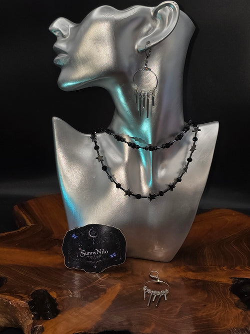 Creolen mit Edelstahlstäben und Glas✨️