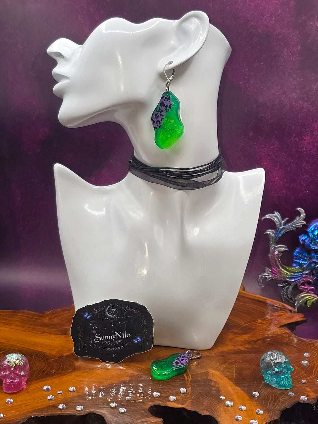 💚 Neon Rebel – Fluoreszierende Statement Ohrringe 💗