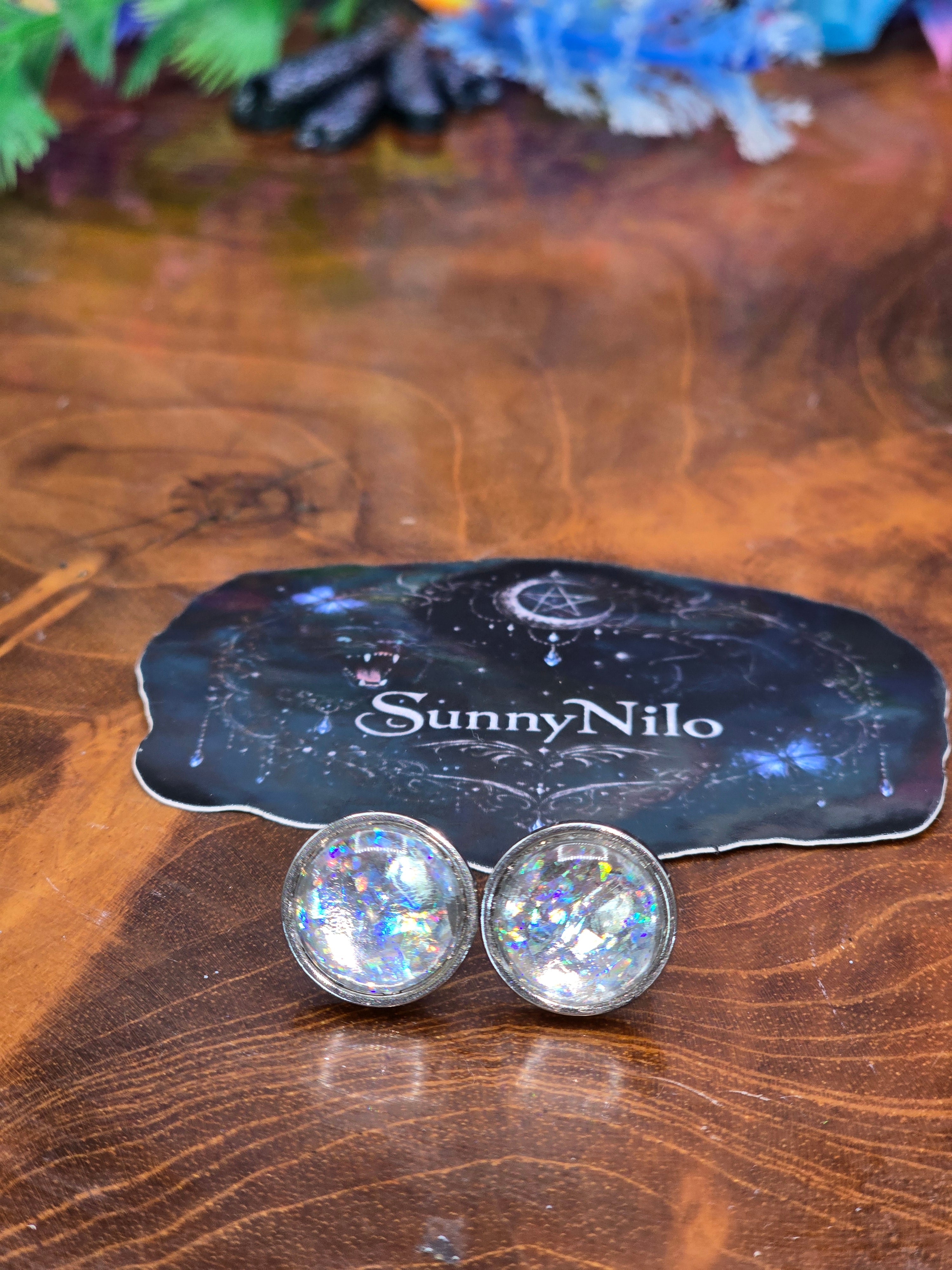 Cabochon-Ohrstecker holotastisch😉✨️
