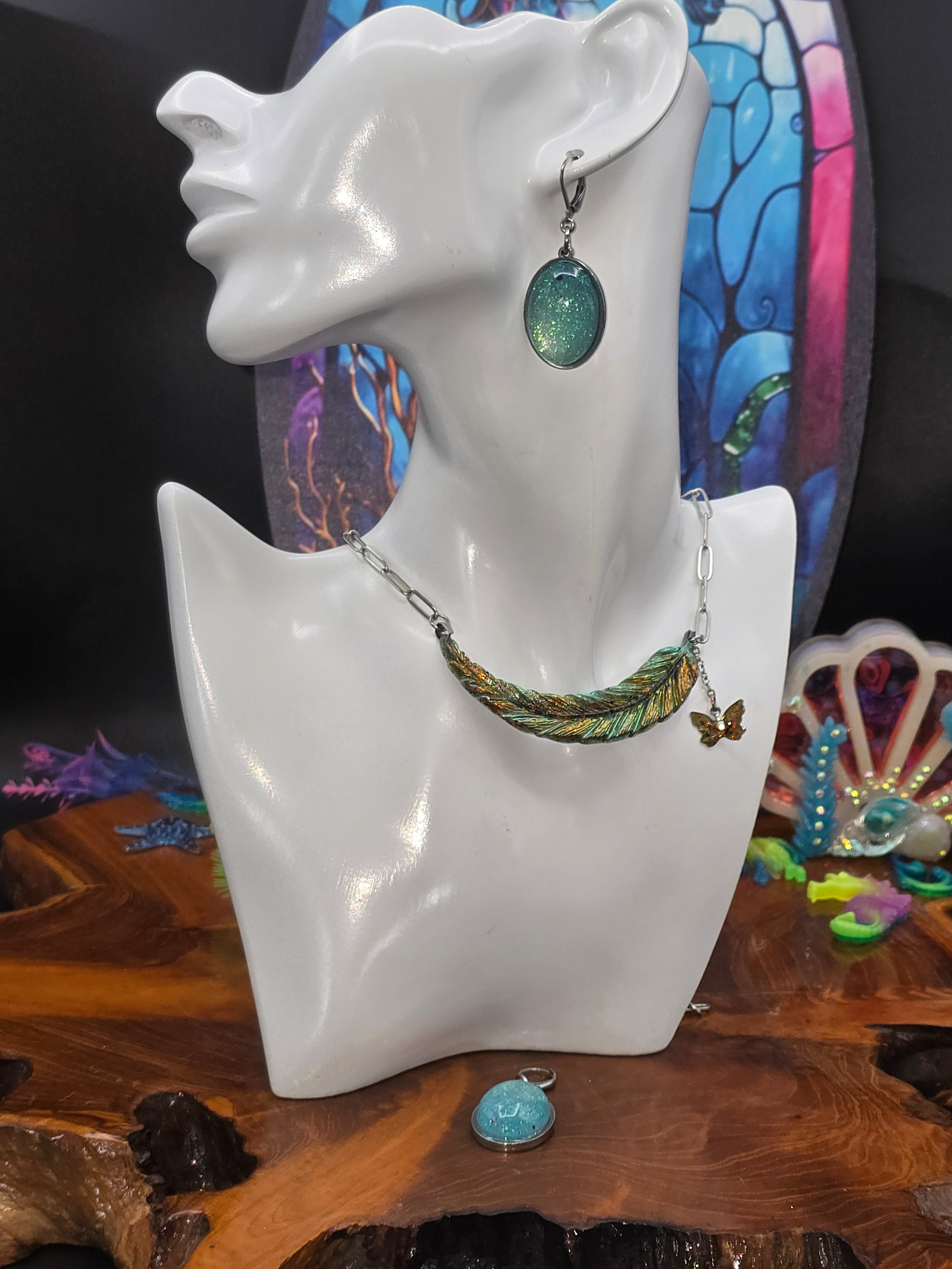 Cabochon-Ohrringe, magisch leuchtend für dich.