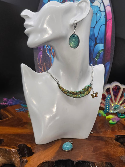 Cabochon-Ohrringe, magisch leuchtend für dich.