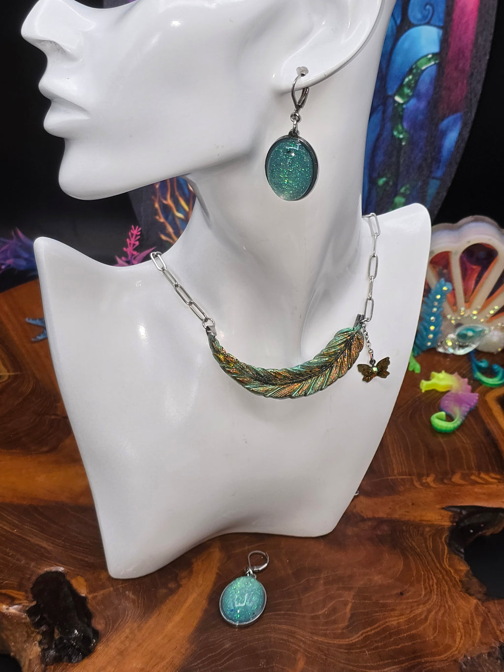 Cabochon-Ohrringe, magisch leuchtend für dich.